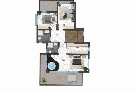 Villa  i Kargicak, Alanya, Antalya, Tyrkia Nr. 94967 - 10