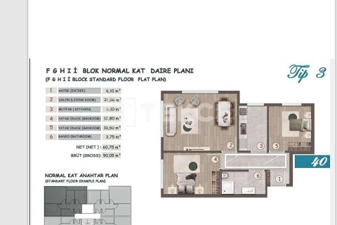 Продажа квартиры в Бююкчекмедже, Стамбуле, Турция 3+1, 145м2, №224477 – фото 15