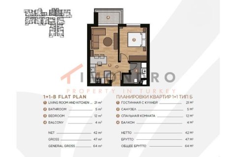 Apartment for sale in Aksu, Antalya, Turkey, 2 bedrooms, 95m2, No. 214813 – photo 17