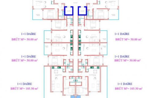 آپارتمان در  Oba ، ترکیه 50 متر مربع.  شماره 94840 - 28