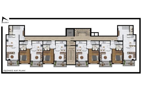 Penthouse for sale in Demirtas, Alanya, Antalya, Turkey, 60m2, No. 94207 – photo 22