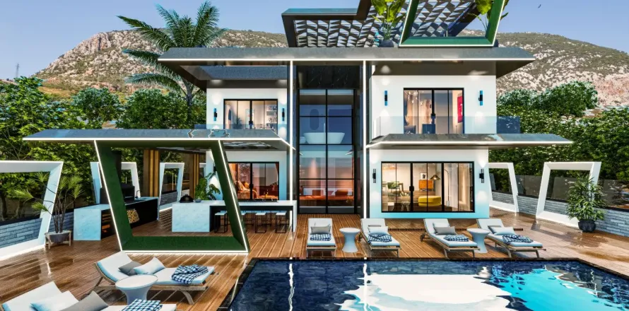 4+1 Villa in Mahmutlar, Antalya, Türkei Nr. 219528