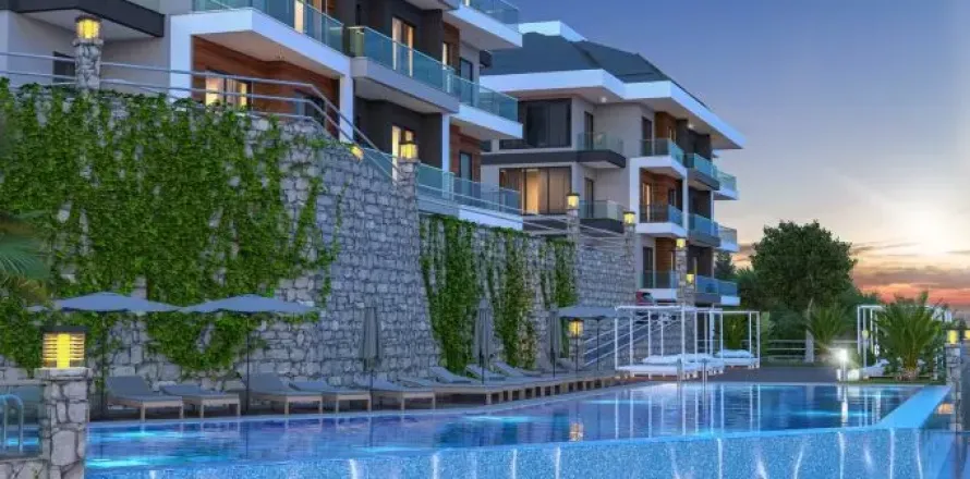1+1 Leilighet i Kargicak, Alanya, Antalya, Tyrkia Nr. 223036