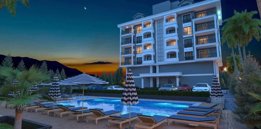 1+1 Lägenhet  i Alanya, Antalya, Turkiet Nr. 223033