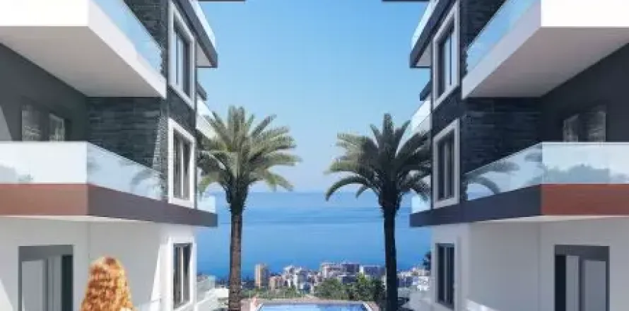 1+1 Lejlighed i Kargicak, Alanya, Antalya, Tyrkiet Nr. 223037