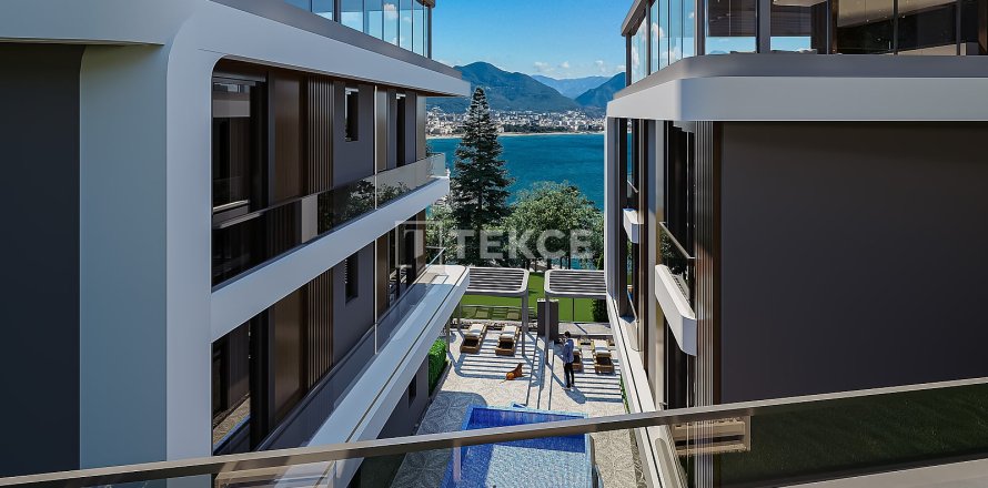 2+1 Takvåning i Alanya, Antalya, Turkiet Nr. 215177