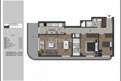 2+1 Leilighet i Istanbul, Tyrkia Nr. 107484 - 8