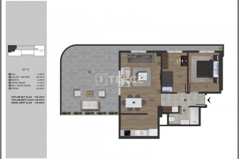 2+1 Leilighet i Istanbul, Tyrkia Nr. 107484 - 12