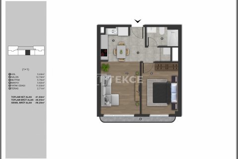 1+1 Lejlighed  i Istanbul, Tyrkiet Nr. 107483 - 9