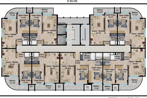 Dubleks daire Cikcilli, Antalya, Türkiye №94250 - 30