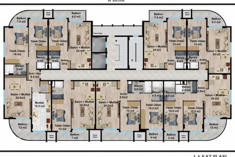 Dubleks daire Cikcilli, Antalya, Türkiye №94250 - 25