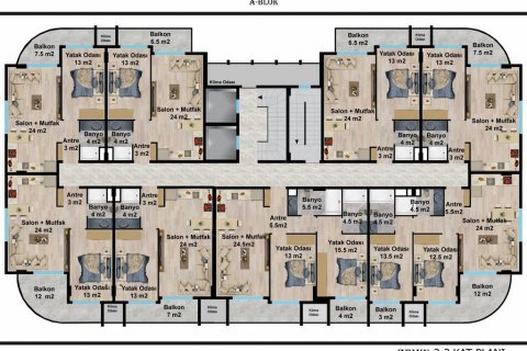 Dubleks daire Cikcilli, Antalya, Türkiye №94250 - 24