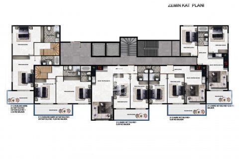Daire  2+1  Demirtaş, Alanya, Antalya, Türkiye №86652 - 21