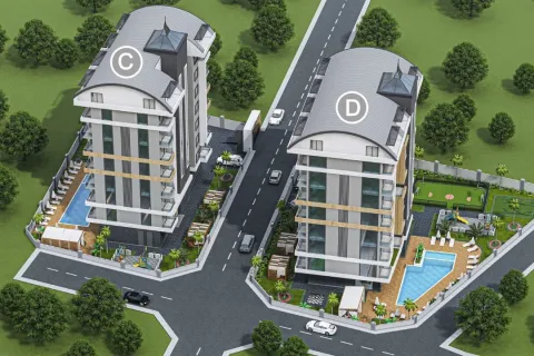 1+1 Lägenhet  i Alanya, Antalya, Turkiet Nr. 224050
