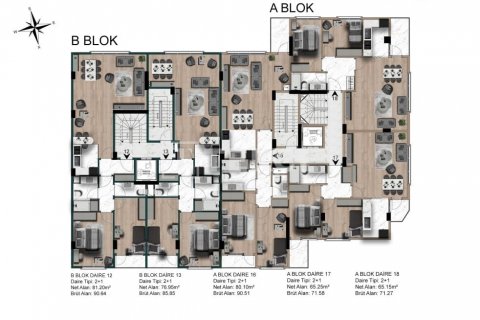 4+1 Leilighet  i Istanbul, Tyrkia Nr. 104468 - 19