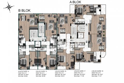 Apartment for sale  in Istanbul, Turkey, 2 bedrooms, 86m2, No. 104467 – photo 19