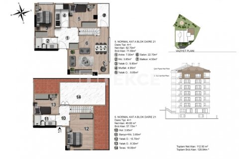 Apartment for sale  in Istanbul, Turkey, 2 bedrooms, 86m2, No. 104467 – photo 22