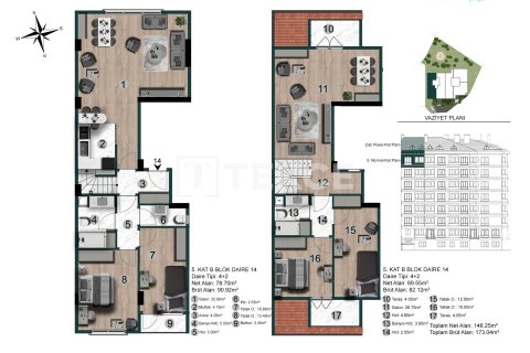 Apartment for sale  in Istanbul, Turkey, 2 bedrooms, 86m2, No. 104467 – photo 21