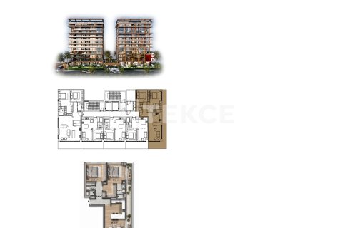 1+1 Lejlighed  i Alanya, Antalya, Tyrkiet Nr. 238076 - 20