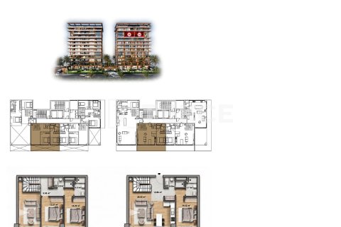 3+1 Lejlighed i Alanya, Antalya, Tyrkiet Nr. 238078 - 12