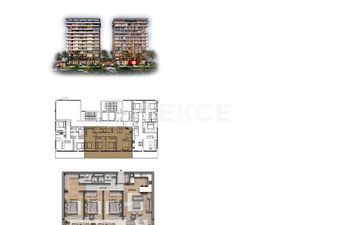 3+1 Lejlighed i Alanya, Antalya, Tyrkiet Nr. 238078 - 17