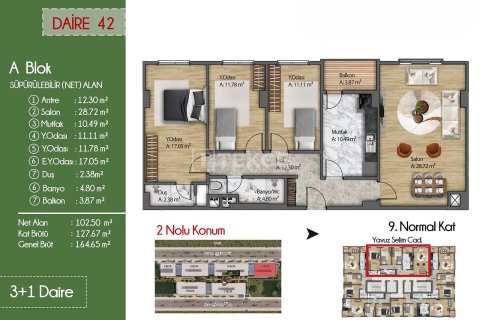 Apartment for sale in Istanbul, Turkey, 3 bedrooms, 129m2, No. 224513 – photo 19
