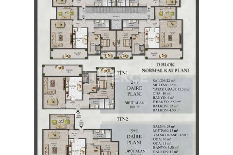 2+1 Wohnung in Yalova, Türkei Nr. 226787 - 22