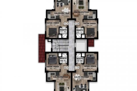Продажа квартиры в Аланье, Анталье, Турция 2 комн., 45м2, №93770 – фото 14