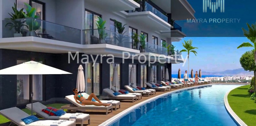 Lejlighed i Alanya, Antalya, Tyrkiet Nr. 92622