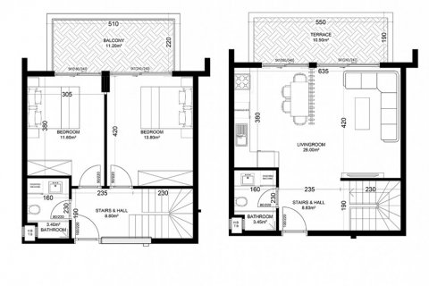 2+1 Penthouse i Yekta Golden Valley, Oba, Antalya, Tyrkiet Nr. 101732