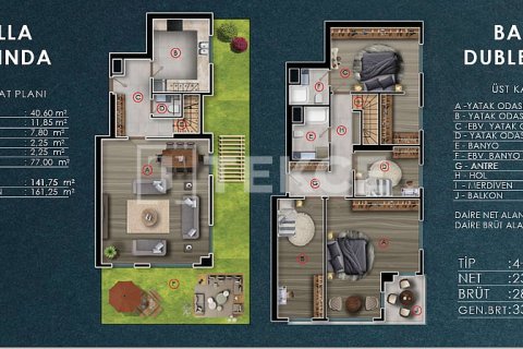 3+1 Lejlighed  i Istanbul, Tyrkiet Nr. 226621 - 15