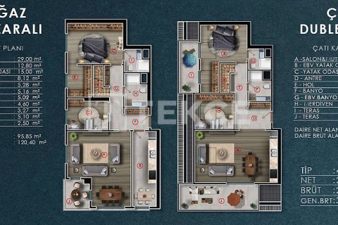 4+2 Lejlighed  i Istanbul, Tyrkiet Nr. 226622 - 16