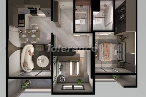 Apartment for sale in Mersin, Turkey, 1 bedroom, 60m2, No. 227755 – photo 12