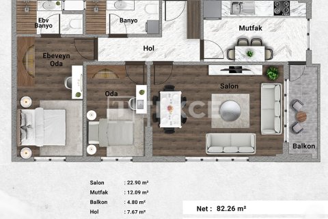 آپارتمان در Istanbul ، ترکیه 3 خوابه ، 152 متر مربع. شماره 222127 - 26