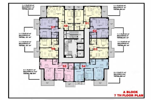Продажа пентхауса  в Махмутларе, Анталье, Турция 2 комн., 47м2, №94351 – фото 18