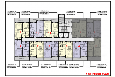 Продажа пентхауса  в Махмутларе, Анталье, Турция 2 комн., 47м2, №94351 – фото 30