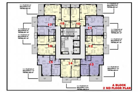 Продажа пентхауса  в Махмутларе, Анталье, Турция 2 комн., 47м2, №94351 – фото 13