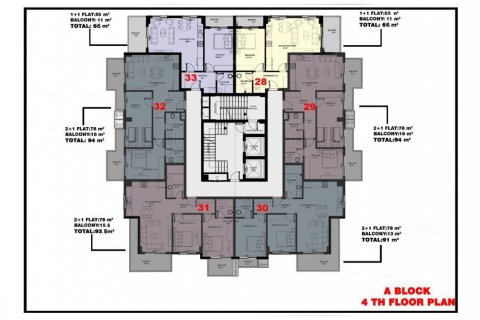 Продажа пентхауса  в Махмутларе, Анталье, Турция 2 комн., 47м2, №94351 – фото 15