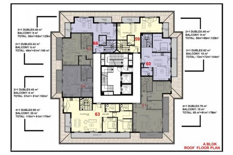 Продажа пентхауса  в Махмутларе, Анталье, Турция 2 комн., 47м2, №94351 – фото 20