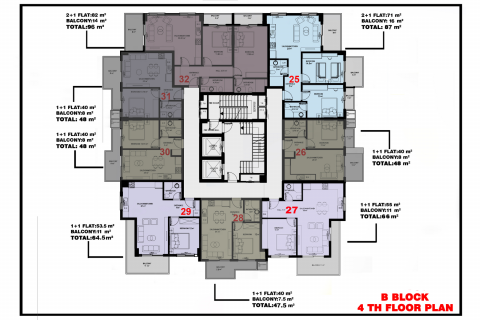 Продажа пентхауса  в Махмутларе, Анталье, Турция 2 комн., 47м2, №94351 – фото 24