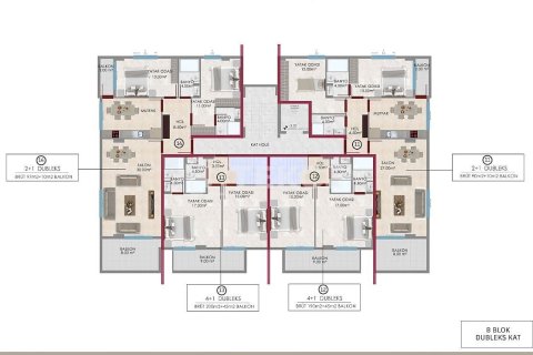 3+1 Leilighet  i Alanya, Antalya, Tyrkia Nr. 215142 - 18