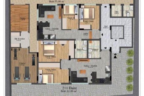 Penthouse  i Alanya, Antalya, Tyrkiet Nr. 94171 - 4