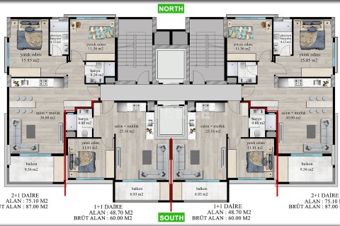 Apartment for sale in Mezitli, Mersin, Turkey, 2 bedrooms, 92m2, No. 214955 – photo 16