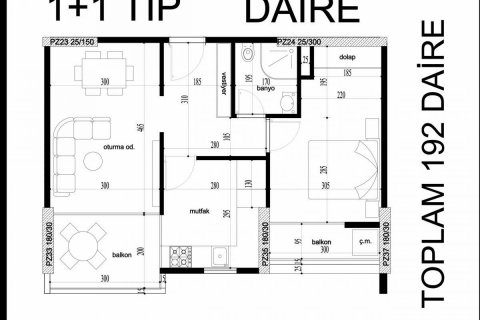 Wohnung  in Erdemli, Mersin, Türkei Nr. 95050 - 19