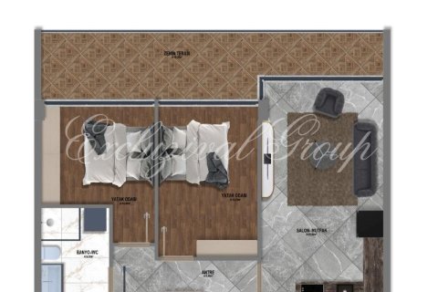 1+1 Lejlighed  i Didim, Aydin, Tyrkiet Nr. 224784 - 24
