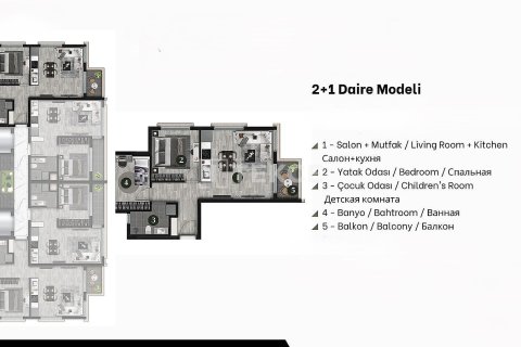 2+1 Wohnung in Antalya, Türkei Nr. 224790 - 12