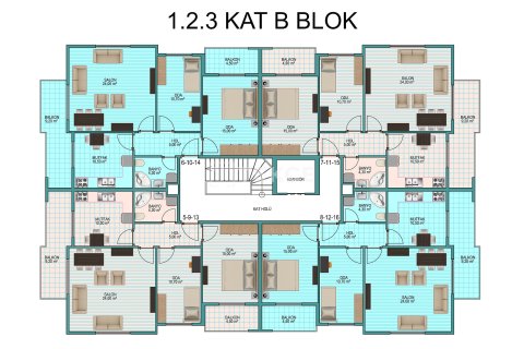 4+1 Leilighet  i Altinova, Yalova, Tyrkia Nr. 227081 - 16