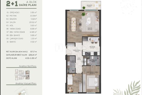 Apartment for sale in Istanbul, Turkey, 2 bedrooms, 112m2, No. 228743 – photo 21