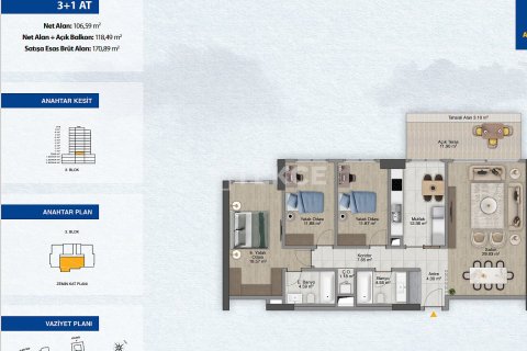 1+1 Lägenhet i istanbul, Turkiet Nr. 216967 - 22