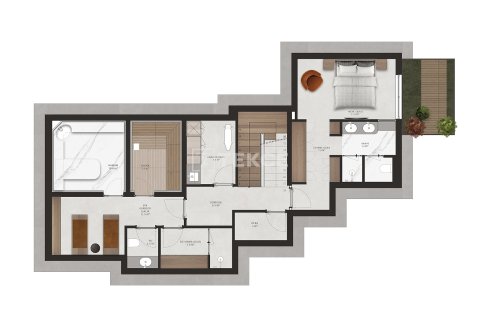 5+1 Villa i Bodrum, Mugla, Turkiet Nr. 227682 - 30